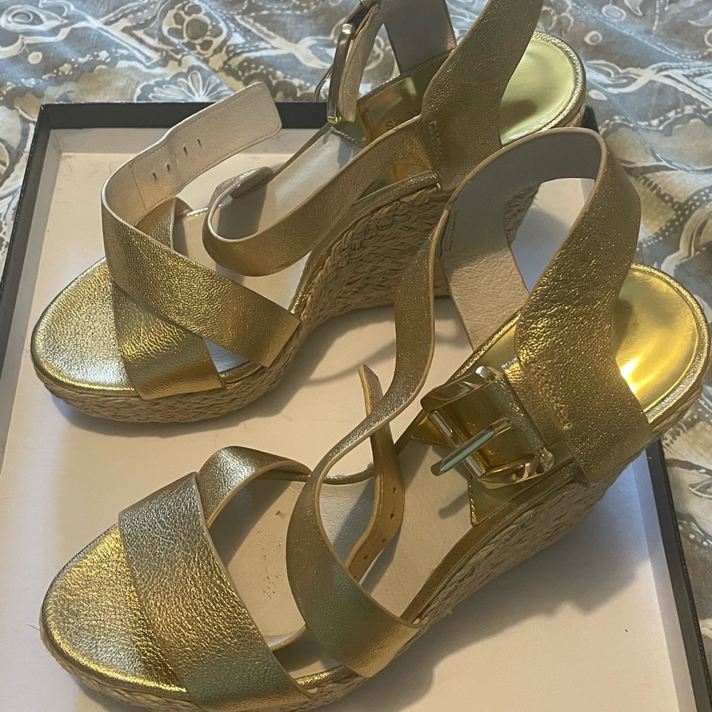Michael Kors Gold Sandals